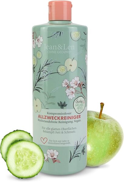 Jean & Len universalus paviršių valiklis (Cucumber & Green Apple)